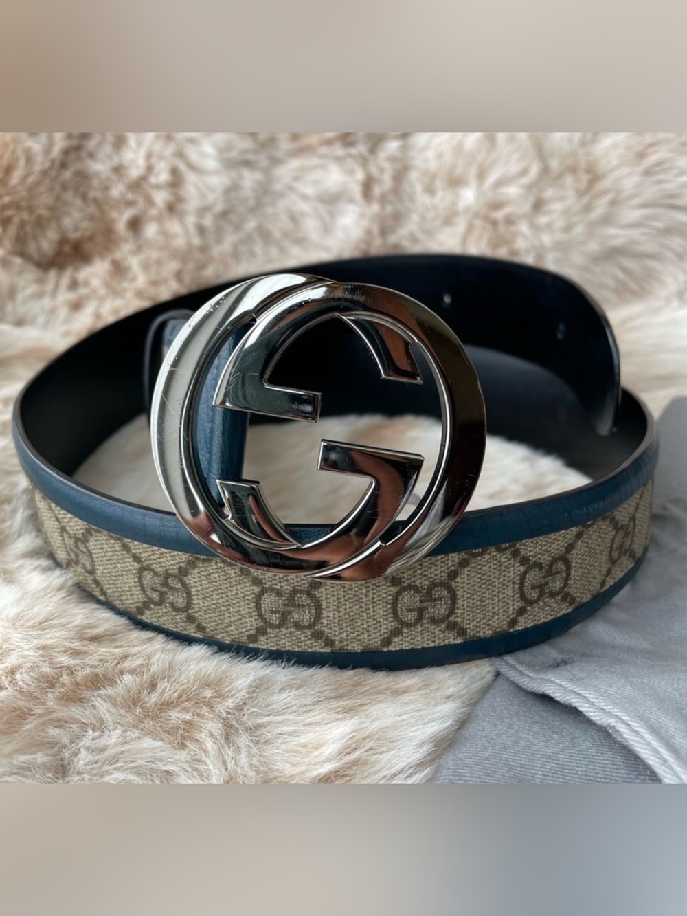 Authentic Gucci Belt GG Monogram retail 580$+tax